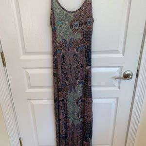 Bohemian paisley maxi dress